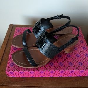 Block Heel Tory Burch Sandals